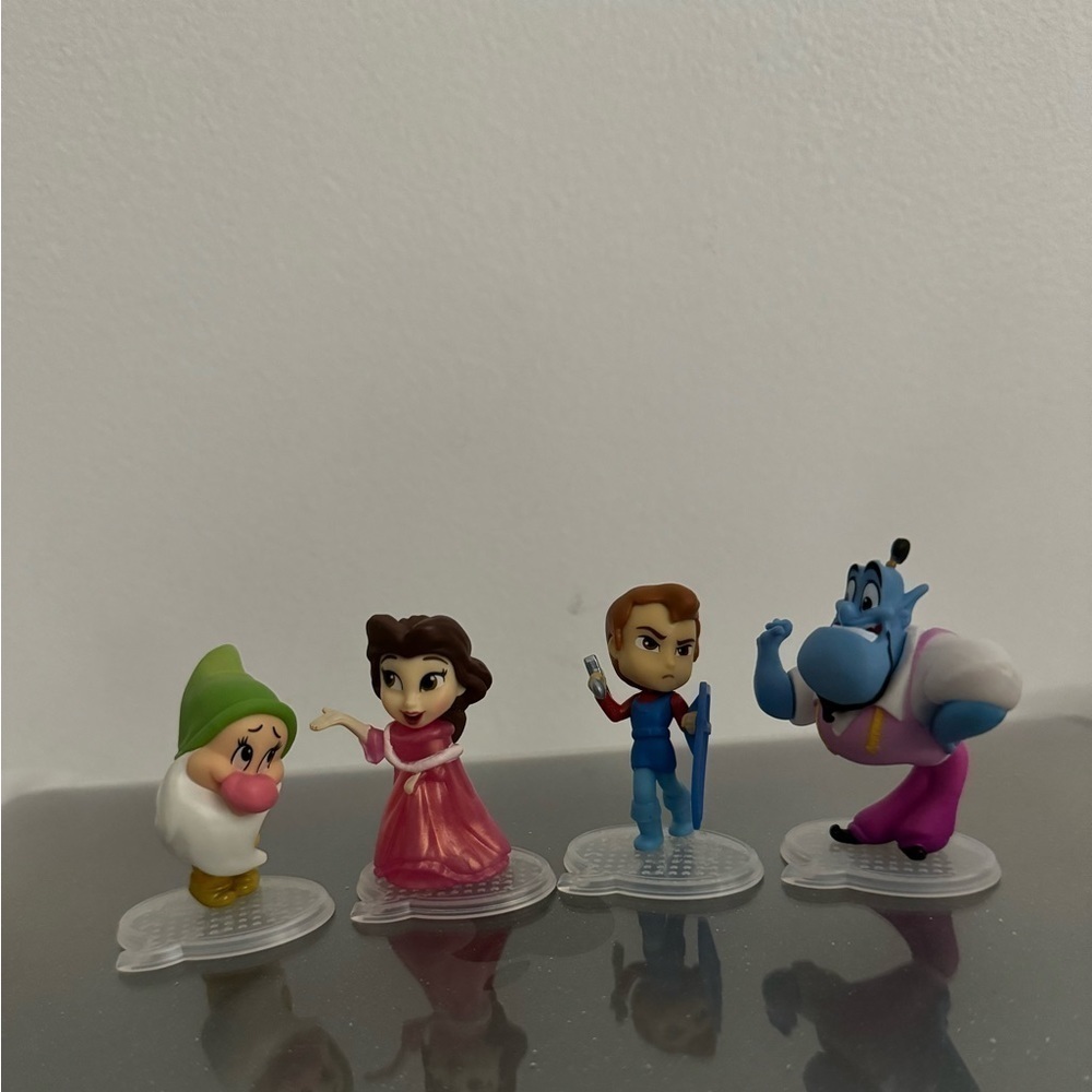 Bundle of 4 Disney Princess Comics Figurines